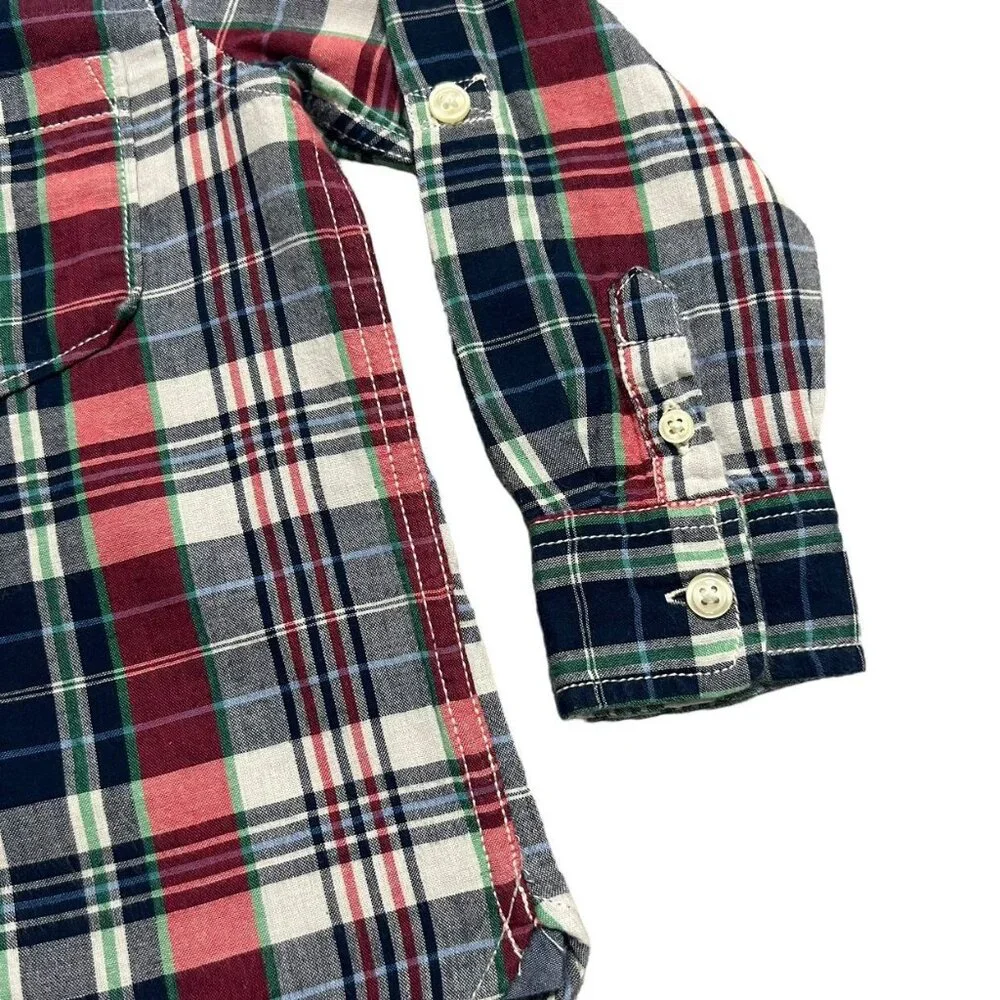Gap Kids 4Y Plaid Button Down Shirt
